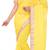 yellow printed georgette saree With Blouse Piece