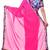 pink printed georgette saree With Blouse Piece