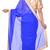 Blue printed georgette saree With Blouse