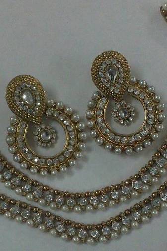Designer Kundan Earings with Traditional Anklets