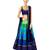 Designer Multi Color Banglori Fabric Un-stitched Lehenga Choli With Chiffon Dupatta Material.