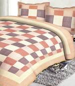Multicolor Cotton Contemporary Print Double Bed Cover