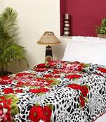 Leopard And Floral Print  Soft Poly Cotton Single Comforter