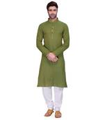 Green Men's Full Sleeve kurta pajama