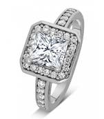 Signity Sterling Silver Purna Ring