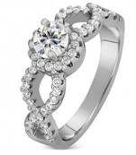 Signity Sterling Silver Aarchi Ring