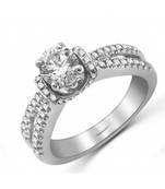 Signity Sterling Silver Sobha Ring