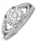 Signity Sterling Silver Vishakha Ring