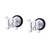 Piercing Silver Stainless Steel Skull Skeleton Fashion Bali Round Studs Earring for Men Boys