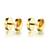 Piercing Gold Stainless Steel BarBell Dumbell Fashion Bali Round Studs Earring for Men Boys
