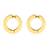 Non Pierced Gold Stainless Steel Plain Fashion Bali Round Studs Earring for Men Boys