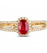 Signity Sterling Silver Pranali Ring