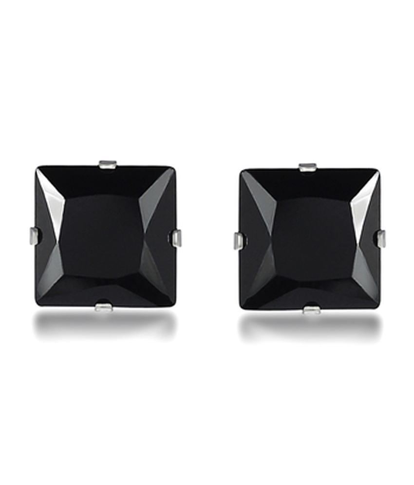 Piercing Black Stainless Steel Square Cz Diamond Fashion Bali Piercing Black Stainless Steel Square Cz Diamond Fashion Bali Studs Earring For Men Boys Online