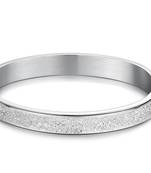 Glittering Silver Stainless Steel Fashion Bracelet for Men Boys