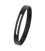 A-Diamond Ceramic Black Stainless Steel Fashion Bracelet for Men Boys