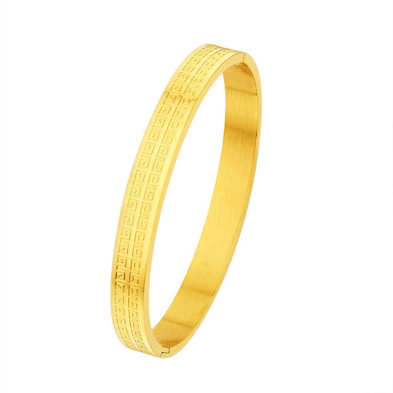 Fashion Gold Stainless Steel Cool Pattern Design Bracelet for Men Boys