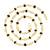 Religious Gold Brass Rudraksha Sphatik Mala Link Chain Men and Boys
