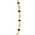 Religious Gold Brass Rudraksha Sphatik Mala Link Chain Men and Boys