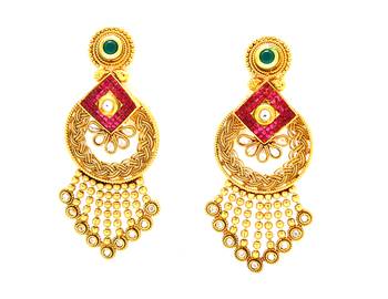 Designerpremium quality antique gemstone earrings 1