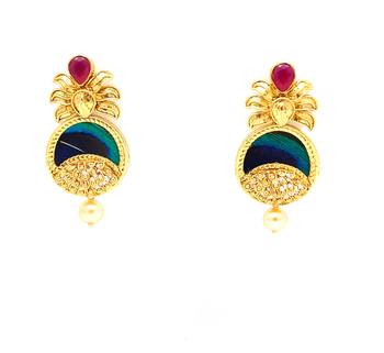 Designerpremium quality antique gemstone earrings 1