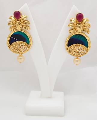 Designerpremium quality antique gemstone earrings 2