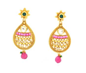 Designerpremium quality antique gemstone earrings 1