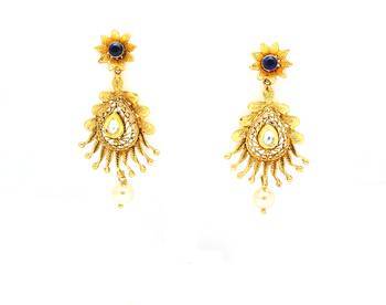 Designerpremium quality antique gemstone earrings 1