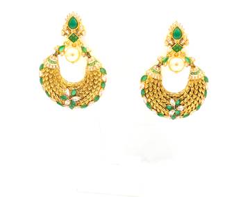 Designerpremium quality antique gemstone earrings 1
