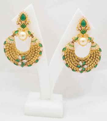 Designerpremium quality antique gemstone earrings 2