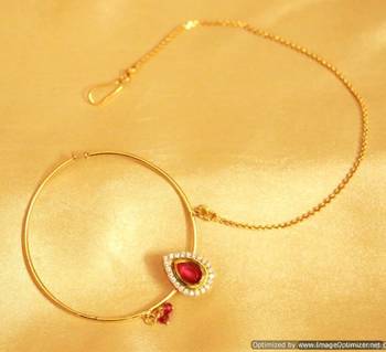 Ruby Kundan Nose Ring 1