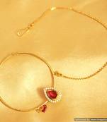 Ruby Kundan Nose Ring