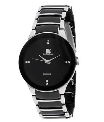 New Fashion Casual Black and Silver color watch Famous Brand Quartz Watch Wristwatch 1