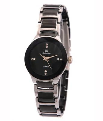 New Fashion Casual Black and Silver color watch Famous Brand Quartz Watch Wristwatch 1