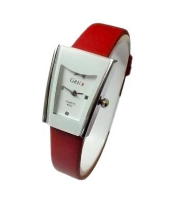 New Fashion Casual Red color watch Famous Brand Quartz Watch Wristwatch 1