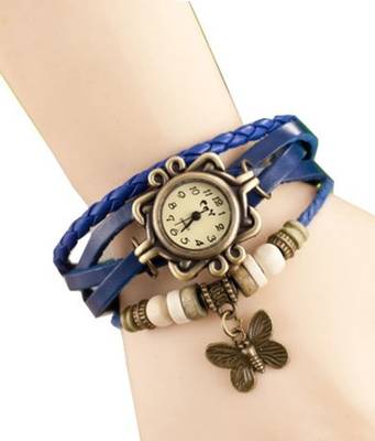 New Fashion Casual Blue color watch Famous Brand Quartz Watch Wristwatch 1