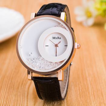 New Fashion Casual Black color watch Famous Brand Quartz Watch Wristwatch 1