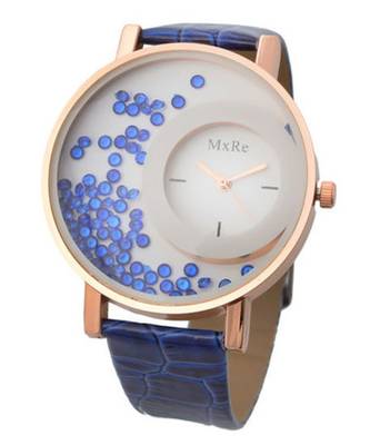 New Fashion Casual Blue color watch Famous Brand Quartz Watch Wristwatch 1