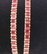 Georgeous  Gold Plated Ruby Bangles