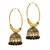 Party Wear Gold Oxidised Black color bead Bali cum Jhumka Earrings for Women