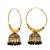 Party Wear Gold Oxidised Black color bead Bali cum Jhumka Earrings for Women