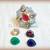 New Fusion art, kundan and ad stud changeble stone ring