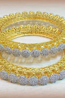 Classic Cz stone studded bangle