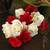 Bunch of Artificial Roses and Carnations (Red and White)