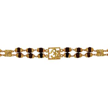 rudraksh beads Gold Plated Bracelet for Men 2
