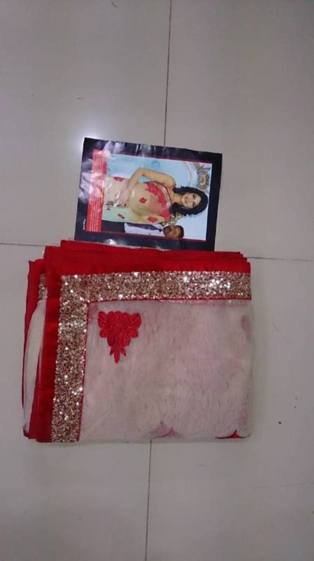 Priyanka Chopra Net Sequins work Bollywood Style Saree