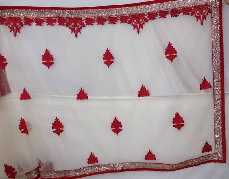 Priyanka Chopra Net Sequins work Bollywood Style Saree