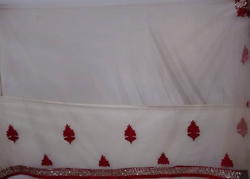 Priyanka Chopra Net Sequins work Bollywood Style Saree