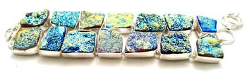 Stylish big stone silver plated junglee bracelet 1