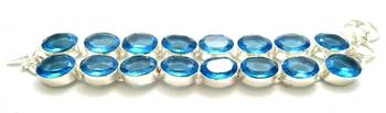 Stylish big stone silver plated junglee bracelet 1