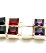 Stylish big stone silver plated junglee bracelet